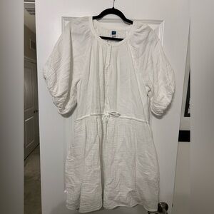 Old Navy Cream Button-Down dress